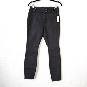NWT‎ Pilcro x Anthropologie Black Washed High Rise Skinny Jeans Size 26